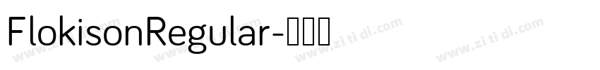 FlokisonRegular字体转换