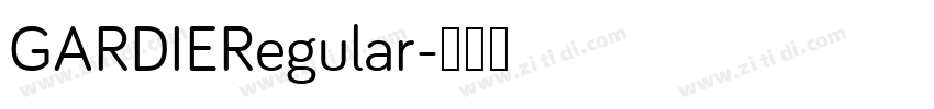 GARDIERegular字体转换