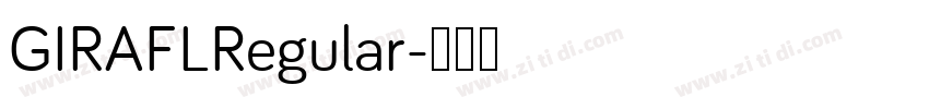 GIRAFLRegular字体转换