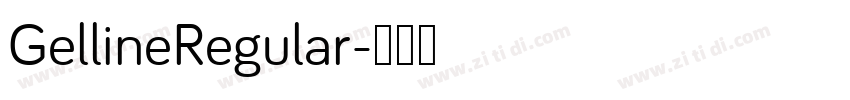 GellineRegular字体转换