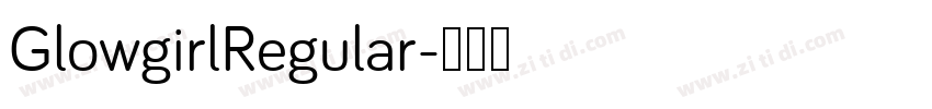 GlowgirlRegular字体转换