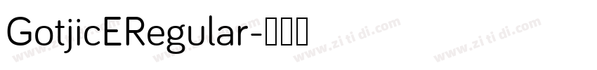 GotjicERegular字体转换