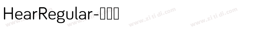 HearRegular字体转换