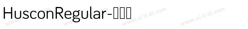 HusconRegular字体转换