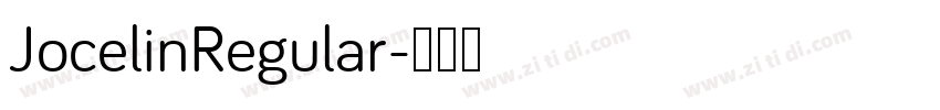 JocelinRegular字体转换