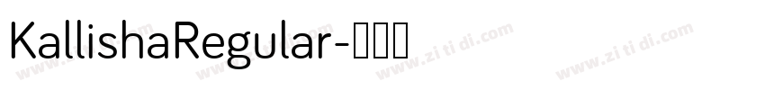 KallishaRegular字体转换