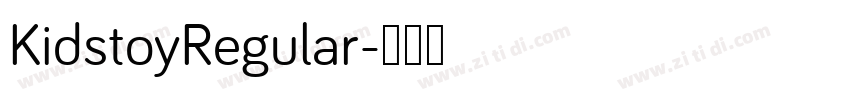 KidstoyRegular字体转换