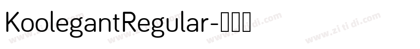 KoolegantRegular字体转换