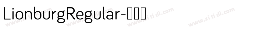 LionburgRegular字体转换
