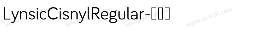 LynsicCisnylRegular字体转换