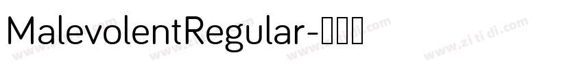 MalevolentRegular字体转换