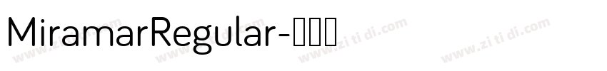 MiramarRegular字体转换