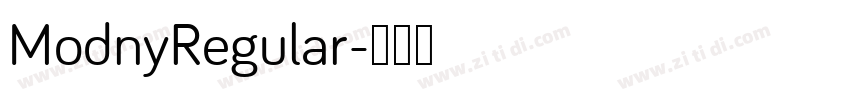ModnyRegular字体转换