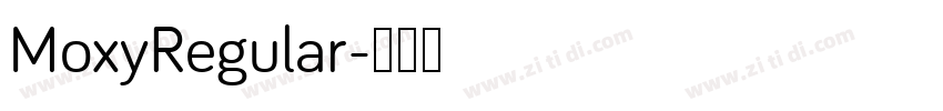 MoxyRegular字体转换