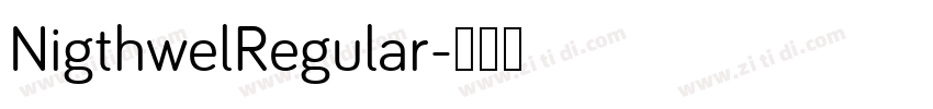 NigthwelRegular字体转换