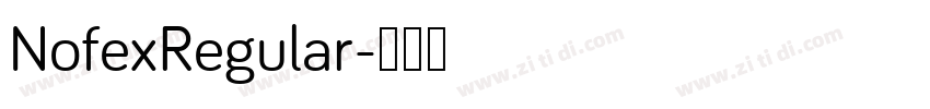 NofexRegular字体转换