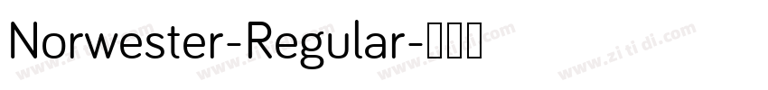 Norwester-Regular字体转换