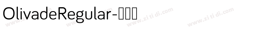 OlivadeRegular字体转换