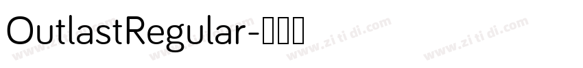 OutlastRegular字体转换