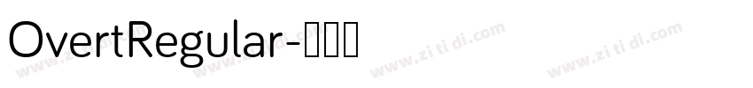 OvertRegular字体转换