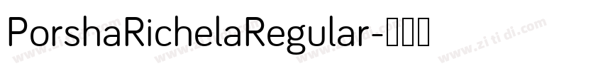 PorshaRichelaRegular字体转换