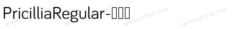PricilliaRegular字体转换
