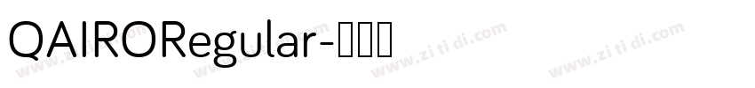 QAIRORegular字体转换