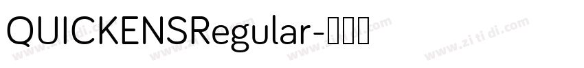 QUICKENSRegular字体转换