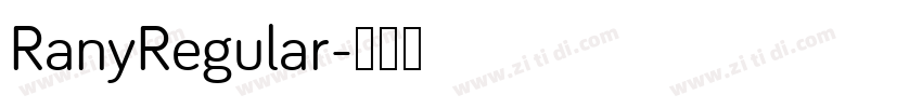 RanyRegular字体转换