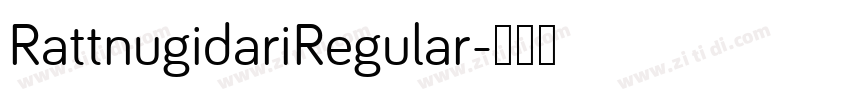 RattnugidariRegular字体转换