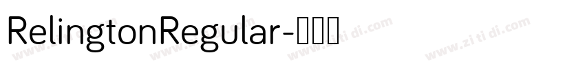 RelingtonRegular字体转换