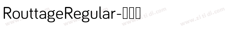 RouttageRegular字体转换