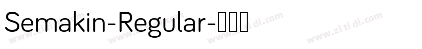 Semakin-Regular字体转换