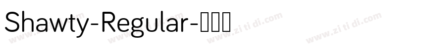 Shawty-Regular字体转换