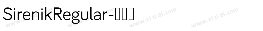 SirenikRegular字体转换