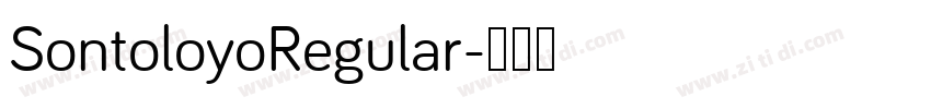 SontoloyoRegular字体转换