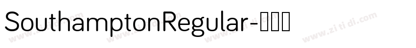 SouthamptonRegular字体转换