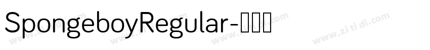SpongeboyRegular字体转换