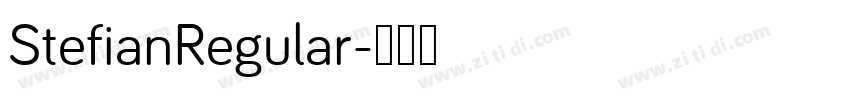 StefianRegular字体转换