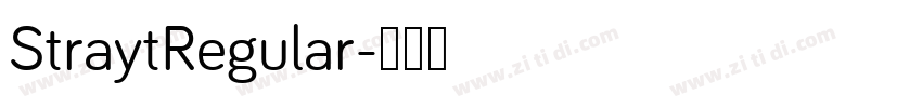 StraytRegular字体转换