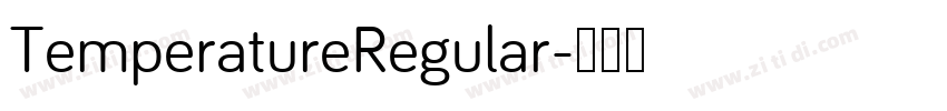 TemperatureRegular字体转换