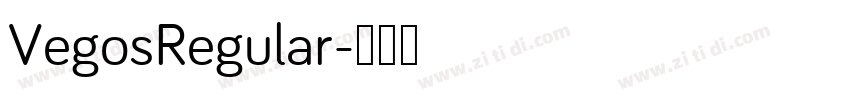 VegosRegular字体转换