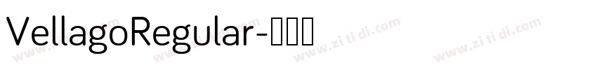 VellagoRegular字体转换