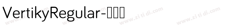VertikyRegular字体转换