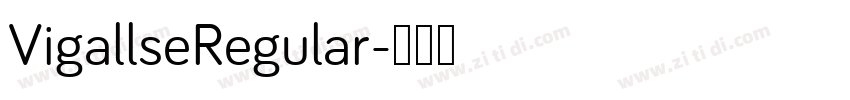 VigallseRegular字体转换