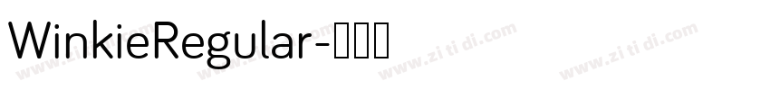 WinkieRegular字体转换