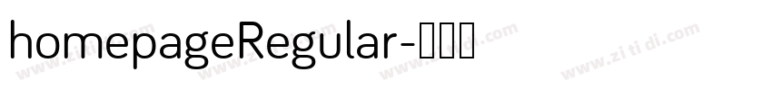 homepageRegular字体转换
