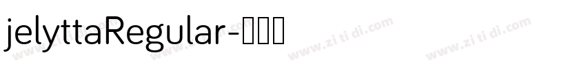 jelyttaRegular字体转换