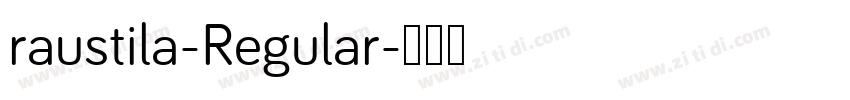 raustila-Regular字体转换
