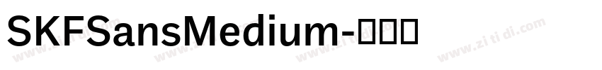 SKFSansMedium字体转换